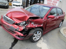 2007 TOYOTA COROLLA S PEARL RED 1.8L AT Z15049